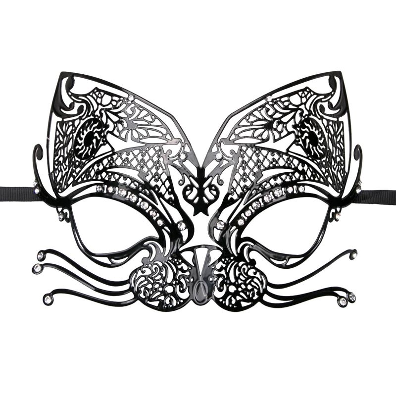 Easytoys Fetish Collection Zwart metalen oogmasker