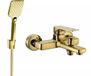 Mexen Lynx R62 robinetterie de bain avec ensemble de douche, or