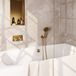 Brauer Gold Edition set de bain thermostatique encastré 04 - or brossé PVD