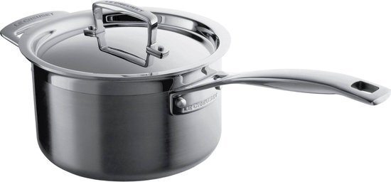 Le Creuset Magnetik steelpan met deksel-18cm-2 8l