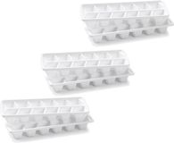 Merkloos 6x stuks IJsblokjes/ijsklontjes vormen wit - 12 stuks - IJsblokjes/ijsklontjes makers