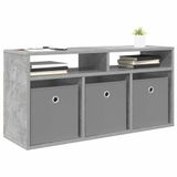 vidaXL Laagkast met lade Beton Grijs 87 x 27,5 x 43 cm