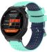 By Qubix Qubix Siliconen Dot Pattern bandje - Turquoise + Donkerblauw - Geschikt voor Garmin Approach S20