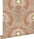 ESTAHome behang vintage bloemen art nouveau stijl terracotta roze 53 cm x 10.05 m