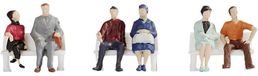 OEM Figurine assise, échelle TT, multicolore, plastique, maquette