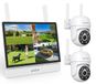 Merkloos Bewakingscamera set met monitor - 4 kanaals NVR - 7 inch touchscreen - 5MP - 64 GB
