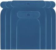 Ciret GmbH Spatule set plamuur 4 pièces 10/8/6/4 cm Bleu