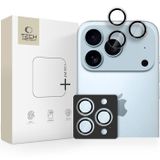 Tech-Protect Camring Fit+ Protection pour objectif d'appareil photo pour Apple iPhone 14 Pro/Pro Max, 15 Pro/Pro Max, 16 Pro/Pro Max, 17 Pro/Pro Max - Noir/Transparent
