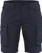 Blåkläder Dames Service Short met stretch 7149-1845 - Donker marineblauw/Zwart - C48