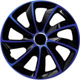 NRM - Stig Extra Wieldoppen 15" - Blauw & Zwart - Set van 4