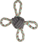 Flamingo Riva Multiring Hondenspeelgoed Katoen Groen 25cm