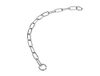 Nobby Ketting van chroom, grote schakels, 65 cm, 4 mm