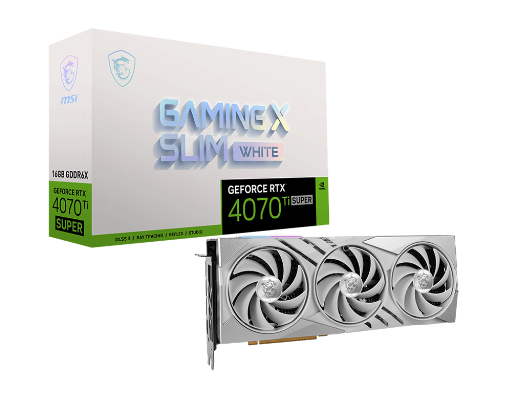 MSI GeForce RTX 4070 Ti SUPER 16G GAMING X SLIM WHITE