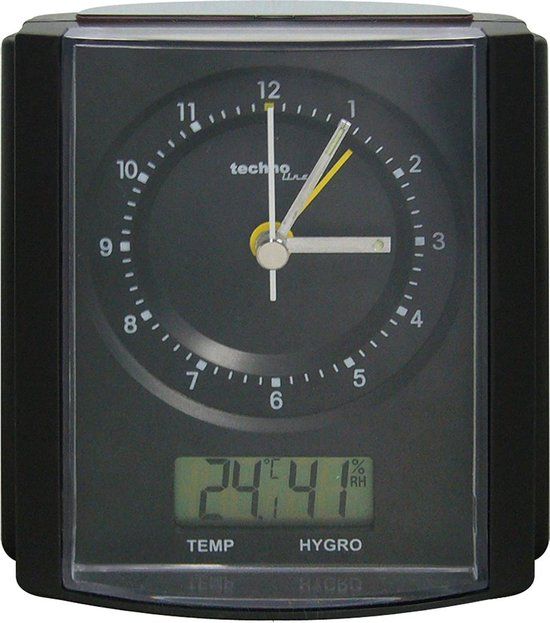 Technoline WT 770 - Analoog en Digitale Wekker - Zwart