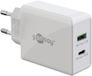 Goobay 61674 Chargeur USB-C, 30W, 2 ports, Charge rapide, Blanc