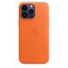 Apple iPhone 14 Pro Max Leather Case - Orange