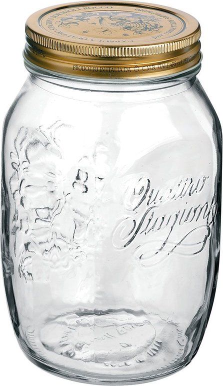 Bormioli Rocco Quattro Stagioni 1L Round Glass Jar - Transparent