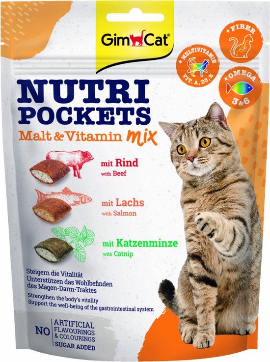 Gimcat Nutri Pockets - Kattensnack - Mout 150 g