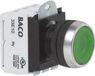 BACO L21AH50L Druktoets Kunststof frontring, Verchroomd Wit