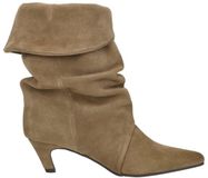 Shoecolate Enkellaarsjes Hak - taupe - Maat 37