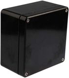 RS PRO Installatiedoos zwart IP66, BxDxH 160mm x 160mm x 90mm