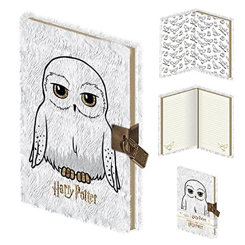 HARRY POTTER (HEDWIG) A5 Lockable Notebook (Plush)