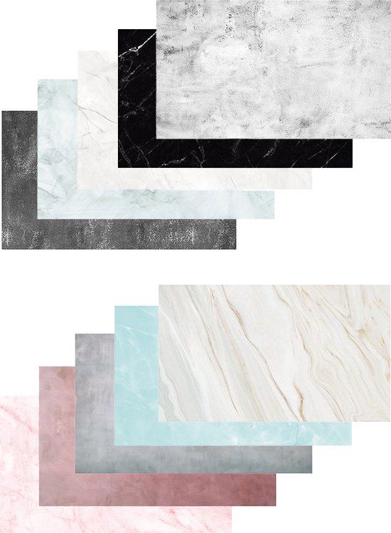 Caruba Backdrops Marble 10 Pack (5x2 Flat Lays)