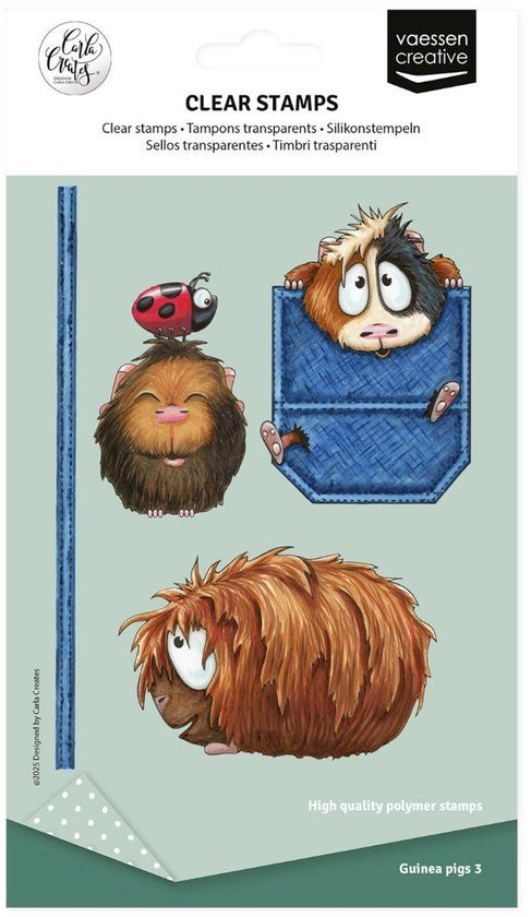 Vaessen Creative Clear Stamps Cavia's 3