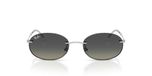 Ray-ban Rb 3767 Lunettes De Soleil Unisexe Argent Ovales Gris 54mm