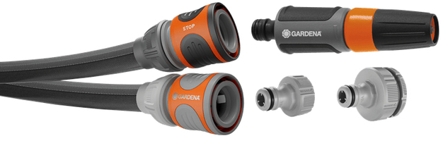 Gardena Liano Tuinslang - 15m - Zwart/Grijs - PVC/Textiel