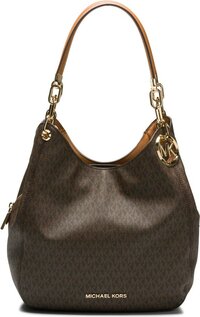 Michael Kors Lillie Large Chain Tote - Bruin - Dames Hobotas