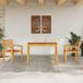 Maison Exclusive - Ensemble de repas de jardin, 3 pièces, bois d'acacia massif, couleur marron