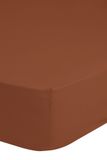 Muller Textiles Hoeslaken Effen Kleur 90x200 cm Terra Katoen