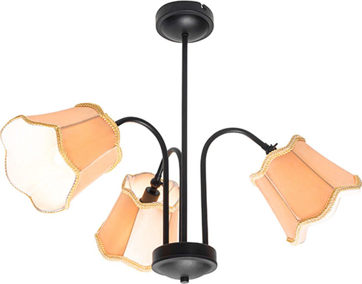 QAZQA Nona Plafondlamp - 3-lichts - Ø 70 cm - Goud/Messing