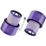 Phonillico® Filter voor Dyson V10 Vervangingsfilter 969082-01 stofzuiger cycloon V10-serie absolute dierenmotorkop [Pack 2]