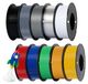 PETG filament, 1,75 mm, 10 bobines de 1 kg, tolérance ±0,02 mm, pack multicolore