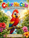 Color Me Cute: 64 Adorable Animals to Color | Cute Animal Coloring Book for Kids Ages 4-8