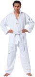 Kwon Fightlite Kimono Taekwondo Unisex Wit Lange Mouw Polyester 180