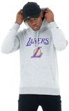 New Era Los Angeles Lakers Hoodie Grijs XS Man