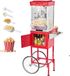 VEVOR Popcornmaker avec chariot 800W 48 tasses charge rouge