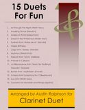 15 Clarinet 15 Clarinet Duets for Fun (popular classics) - various levels