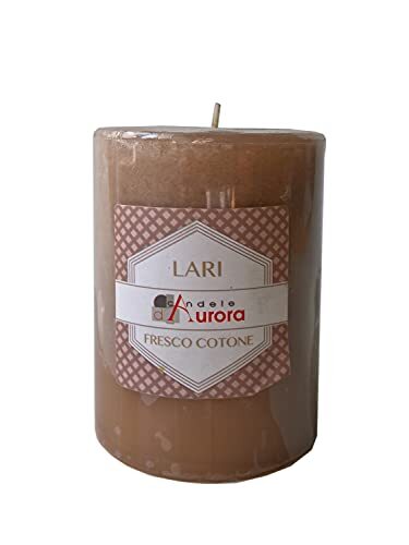 Candele D'Aurora Kaarsen van Aurora Lari kaars geparfumeerd A-kleurrijk, beige, 6.8 x 6.8 x 9 cm