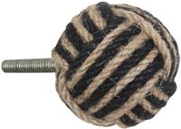 ATMOSPHERA CREATEUR D'INTERIEUR JJA Set van 2 meubelknoppen van jute LOUNA
