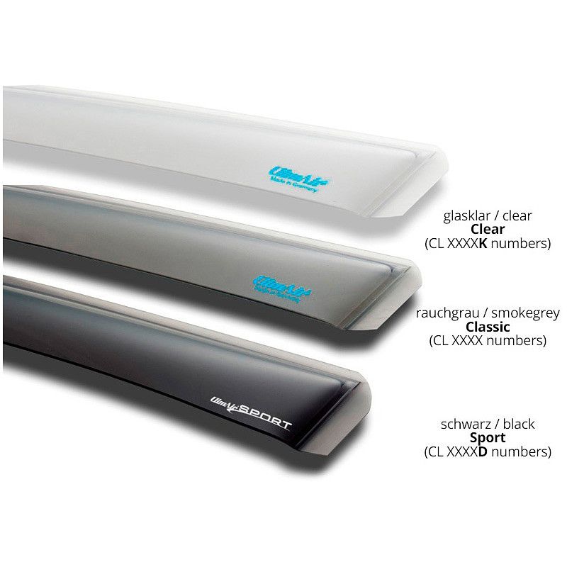 ClimAir CL 3277K raamvizieren voor Volkswagen Transporter T5/T6 (2003-2015 & 2015-)