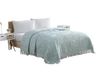 Beatrice Home Fashions Channel Chenille Sprei, queensize, blauw