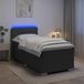 Maison Exclusive - Lit de box spring avec matelas et LED gris foncé 90 x 190 cm