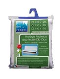 Nuit des Vosges Céline 2090918 Matrasbeschermer, waterdicht, katoen, 190 x 130 cm, wit