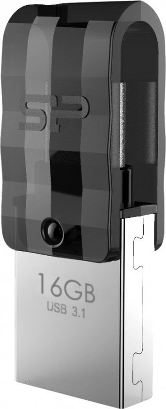 Silicon Power Mobile C31 USB-stick - 16GB - Zwart