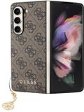 Guess Charm Back Cover - Brown - Compatible with Samsung Galaxy Z Fold 5