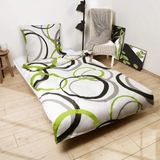 Ibenzoa® Dekbedovertrekset Katoen Wit Groen 135x200 cm